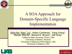 A SOA Approach for Domain-Specific Language