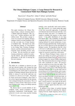 The Ubuntu Dialogue Corpus: A Large Dataset for Research in