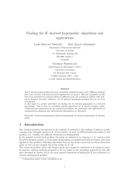 Finding the K shortest hyperpaths