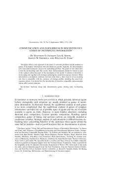 Communication and Equilibrium in Discontinuous Games of