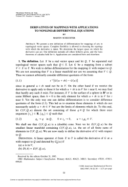 1. The definition. Let X be a real vector space and let Q, Y be