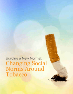 Changing Social Norms Around Tobacco