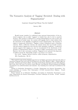 Optimal income transfer programs: The role of welfare stigma and
