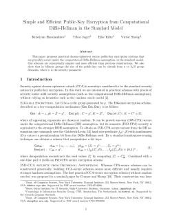 Simple and Efficient Public-Key Encryption from
