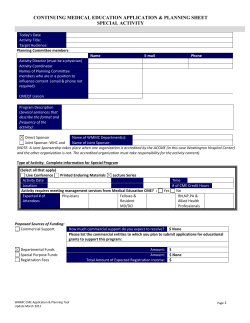 A Guide for and Documentation of the Planning of