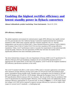 Enabling the highest rectifier efficiency and lowest standby