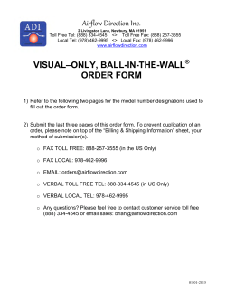 Airflow Direction Inc. VISUAL–ONLY, BALL-IN-THE