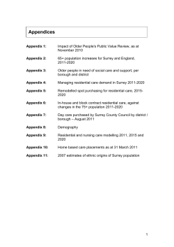 Draft Commissioning Strategy Template with brief notes