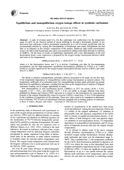 Equilibrium and nonequilibrium oxygen isotope effects in synthetic