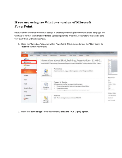 Printing Multiple PowerPoint Slides Per Page Using Web Print