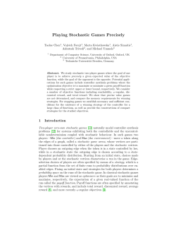 Playing Stochastic Games Precisely