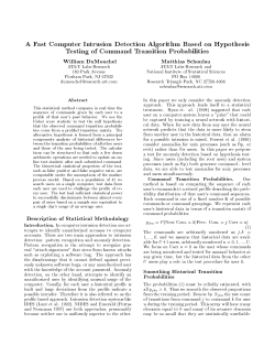 Smoothing Historical Transition Probabilities