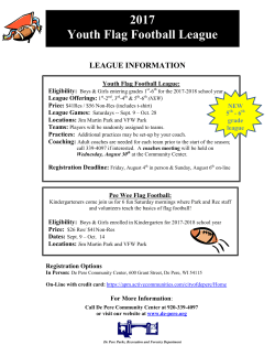 2017 Youth Flag Football League