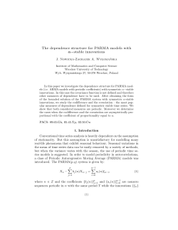 The dependence structure for PARMA models with &alpha;&minus;stable