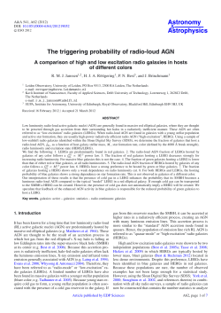 The triggering probability of radio-loud AGN