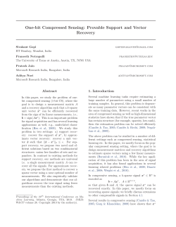 One-bit Compressed Sensing: Provable Support and Vector Recovery
