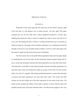 Free Trade, Global Justice, and Climate Change