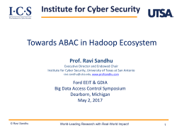 Towards ABAC in Hadoop Ecosystem