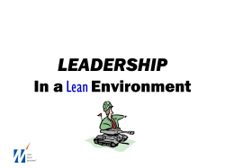 LEADERSHIP In a Lean Environment