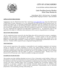 application procedure