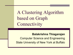 A clustering algorithm based on graph connectivity" by Hartuv, E