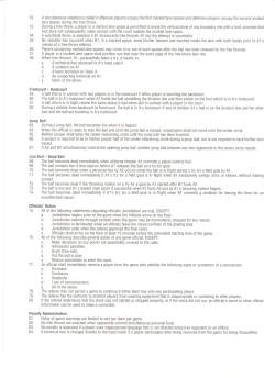 Frontcourt - Backcourt Jump Ball Live Ball