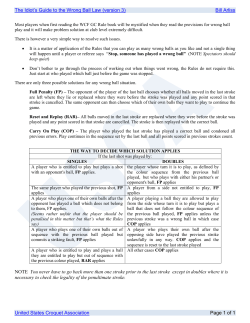 The Idiot`s Guide to the Wrong Ball Law