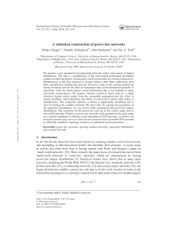 A statistical construction of power-law networks