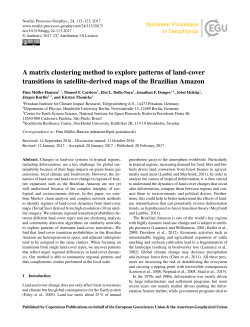 A matrix clustering method to explore patterns of land