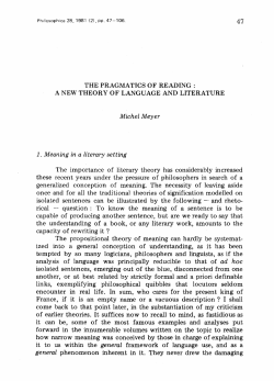 A NEW THEORY OF LANGUAGE AND LITERATURE