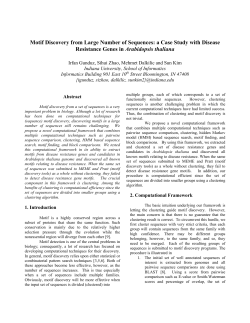 Motif Discovery from Large Number of Sequences