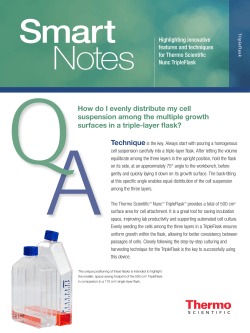 Smart Note: How do I evenly distribute my cell suspension among
