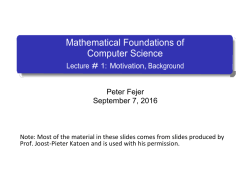 Introduction to Model Checking