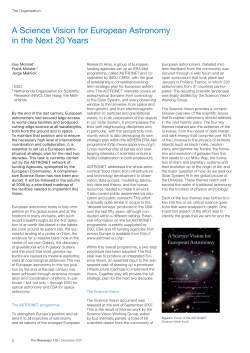 A Science Vision for European Astronomy in the Next 20 Years