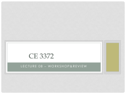 CE 3372 - Useful Links