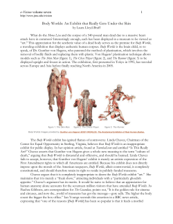 Body Worlds: An Exhibit that Really Gets Under the Skin