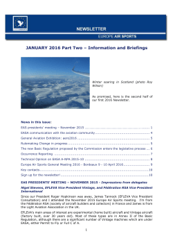 JANUARY 2016 Part Two &ndash; Information and
