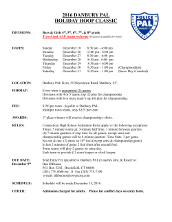 2016 danbury pal holiday hoop classic registration form