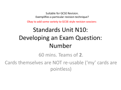 N10 PowerPoint - Mr Barton Maths