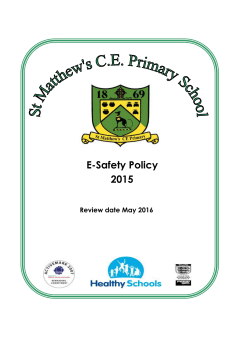 E Safety Policy 2015 DOCX File - St Matthew`s CE Primary School