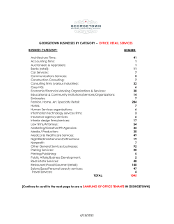 NUMBER: Architecture Firms: 41 Accounting firms: 1 Auctioneers