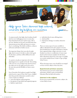 Help your teen choose high school courses by building on success