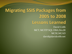 Migrating SSIS Packages from 2005 to 2008