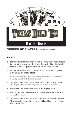 NUMBER OF PLAYERS: Two to ten players. PLAY: