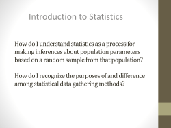 How does a sample in statistics represent a population given certain