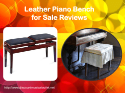 EBHP Leather Adjustable Double Piano Bench (CS-15)