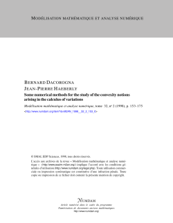 Some numerical methods for the study of the convexity notions