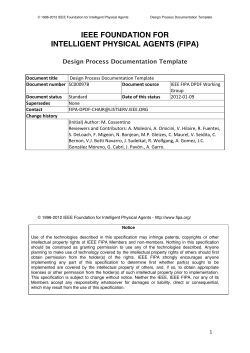 ieee foundation for intelligent physical agents (fipa)