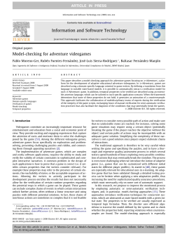 Model-checking for adventure videogames - e-UCM