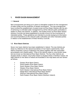 Guidelines for the Establishment of River Basin District Advisory
